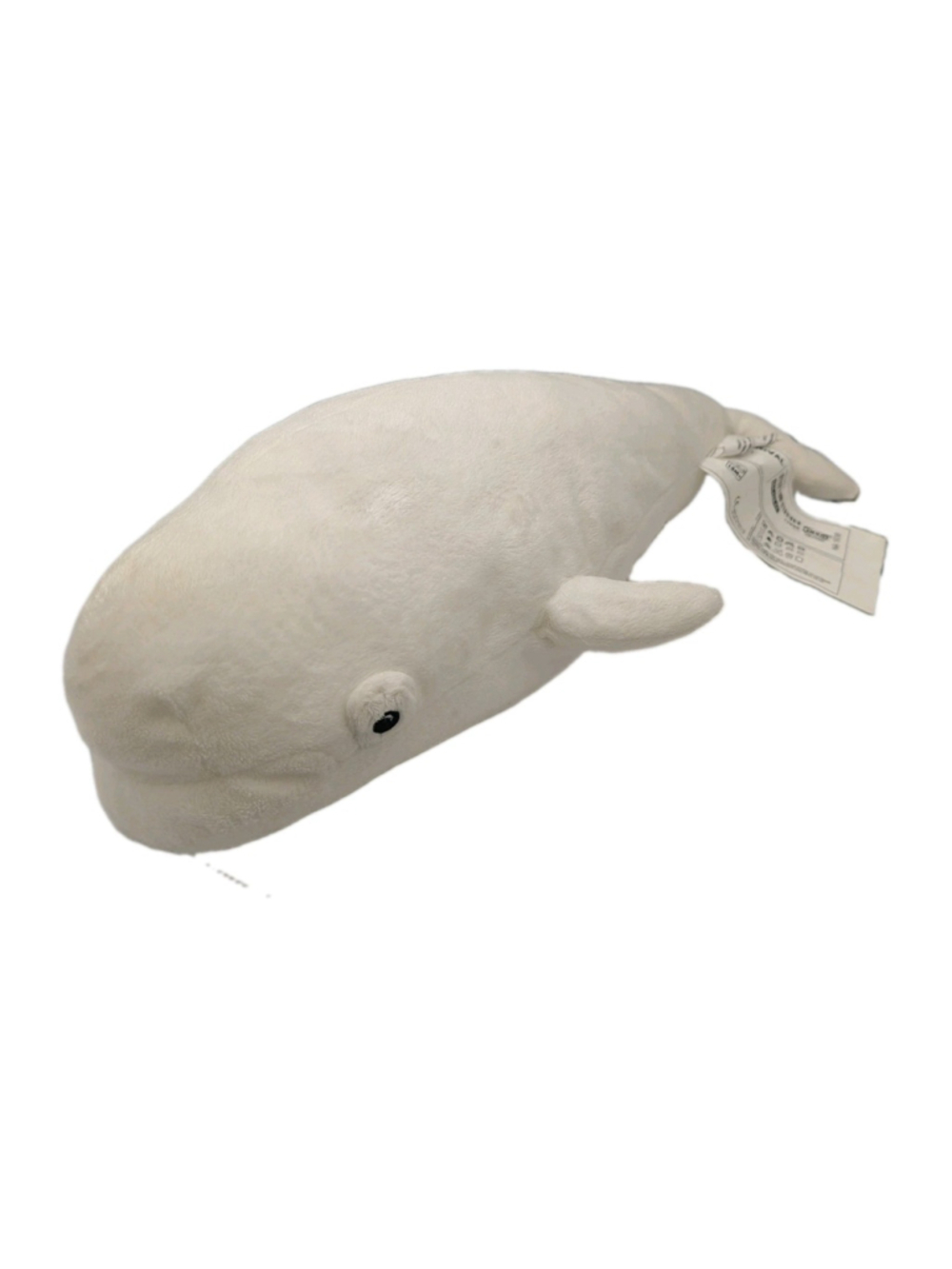 IKEA Tandval White Beluga Whale Stuffed Animal Soft Plush Toy 21" Used RARE